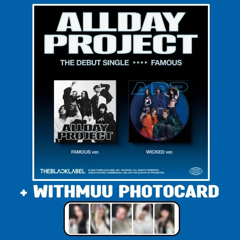 ALLDAY PROJECT Debut Single - FAMOUS + WITHMUU Photocard – Choice