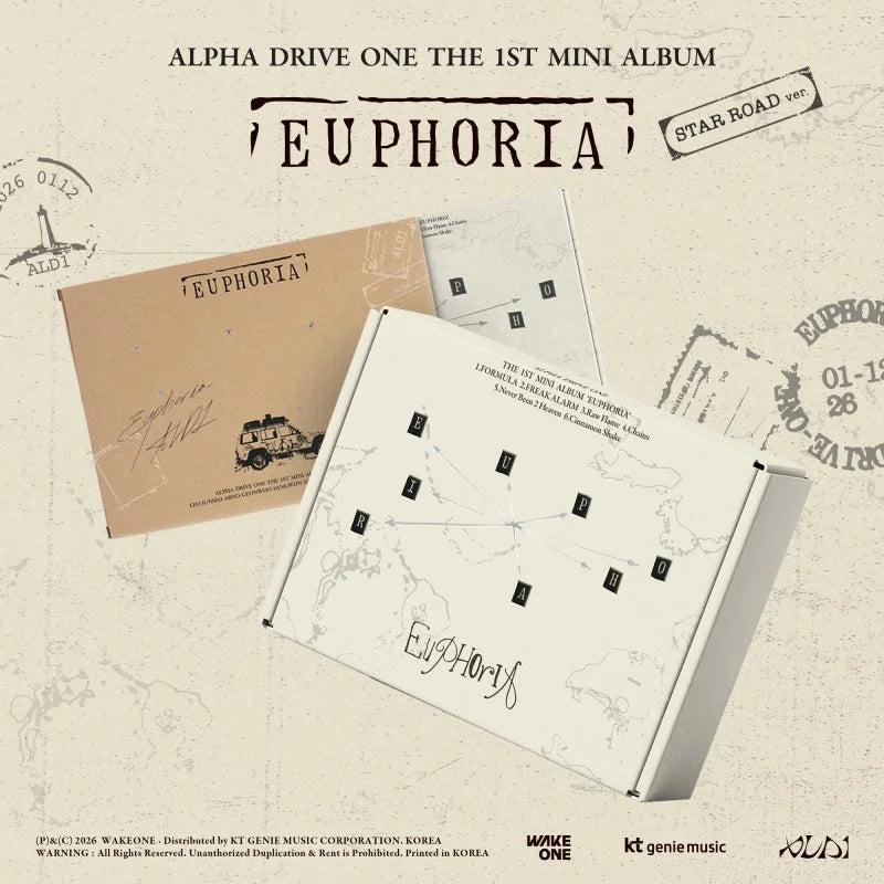 ALPHA DRIVE ONE 1st Mini Album - EUPHORIA (Star Road Ver