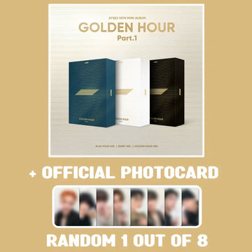 [Pre-Order] ATEEZ 10th Mini Album - GOLDEN HOUR : Part.1 + Photocard