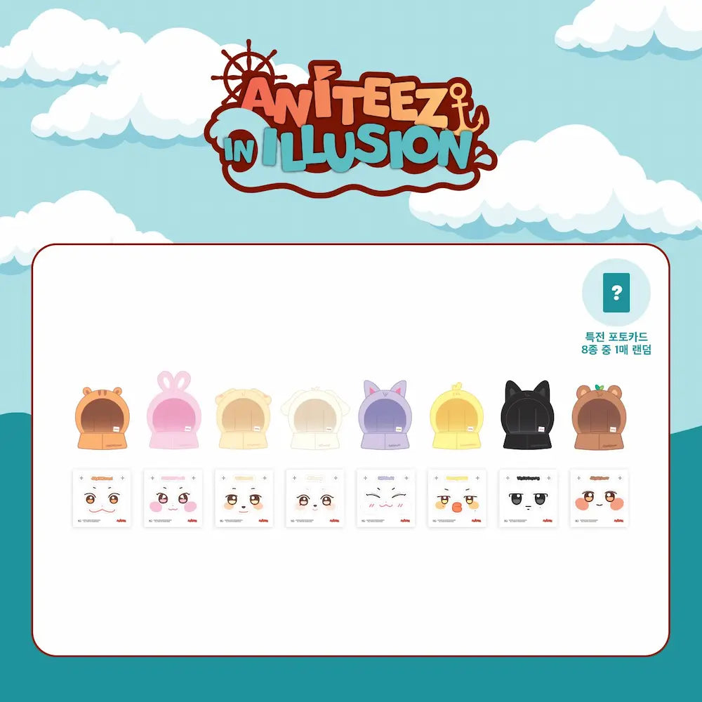 ATEEZ : ANITEEZ IN ILLUSION Official Merchandise - Light Stick Cover + Official Photocard