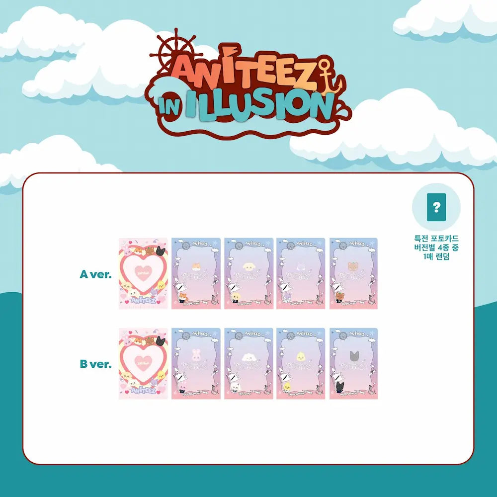 ATEEZ : ANITEEZ IN ILLUSION Official Merchandise - Photocard L Holder Set + Official Photocard