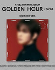 ATEEZ 11th Mini Album - GOLDEN HOUR : Part.2 (Digipack Ver.) + WITHMUU Photocard