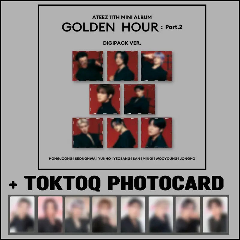 ATEEZ 11th Mini Album - GOLDEN HOUR : Part.2 (Digipack Ver ATEEZ 11th Mini Album - GOLDEN HOUR : Part.2 (Digipack Ver
