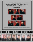 ATEEZ 11th Mini Album - GOLDEN HOUR : Part.2 (Digipack Ver.) + TOKTOQ Photocard