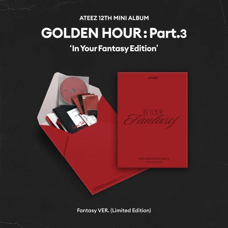 ATEEZ 12th Mini Album - GOLDEN HOUR : Part.3 (In Your Fantasy Edition) (Limited Ver.)