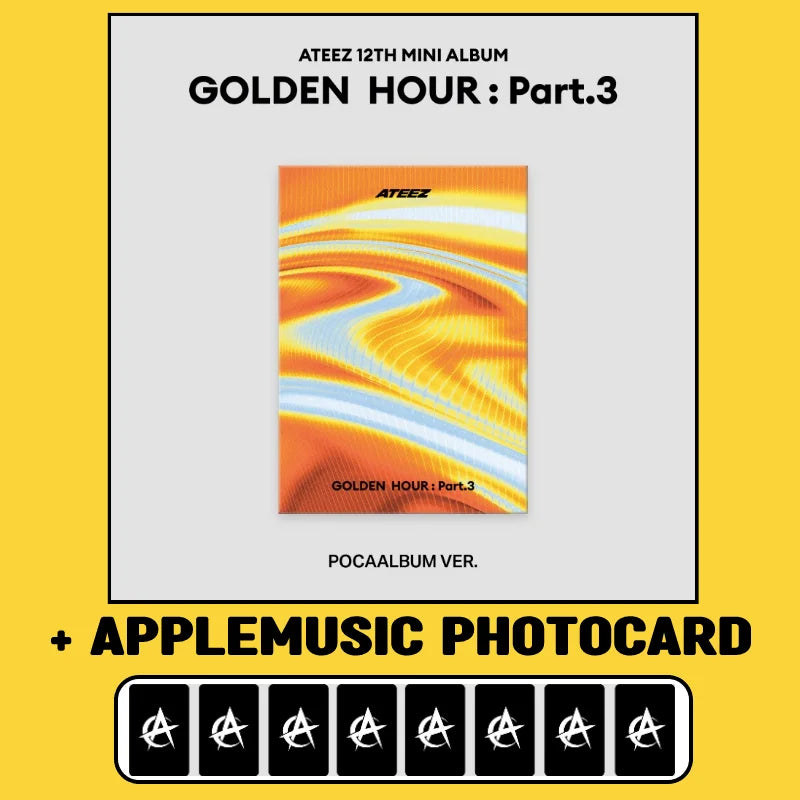 ATEEZ 12th Mini Album - GOLDEN HOUR : Part.3 (Poca Album) +