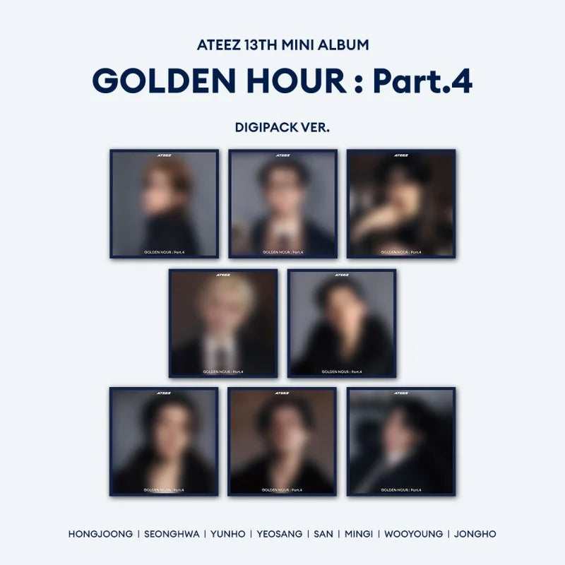 ATEEZ 13th Mini Album - GOLDEN HOUR : Part 4 (Digipack Ver ATEEZ 13th Mini Album - GOLDEN HOUR : Part 4 (Digipack Ver