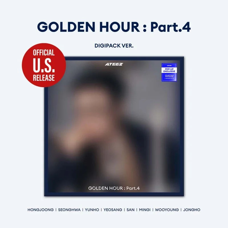 ATEEZ 13th Mini Album - GOLDEN HOUR : Part 4 (Digipack Ver