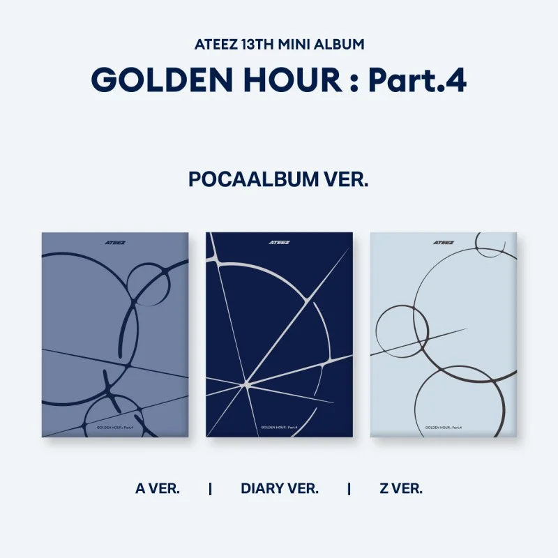 Pre-Order] ATEEZ 13th Mini Album - GOLDEN HOUR : Part 4 (Poca