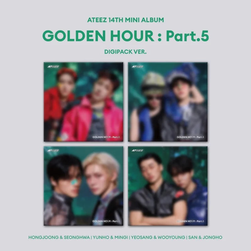 ATEEZ 14th Mini Album - GOLDEN HOUR : Part 5 (Digipack Unit Ver ATEEZ 14th Mini Album - GOLDEN HOUR : Part 5 (Digipack Unit Ver