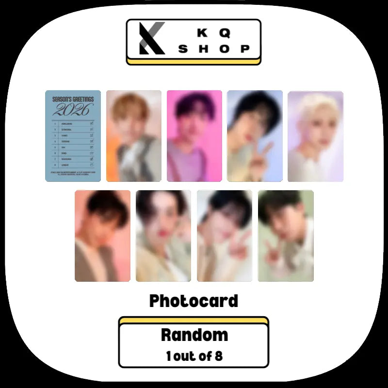 ATEEZ 2026 Season's Greetings + KQ Shop Photocard – Choice Music LA ATEEZ 2026 Season's Greetings + KQ Shop Photocard – Choice Music LA