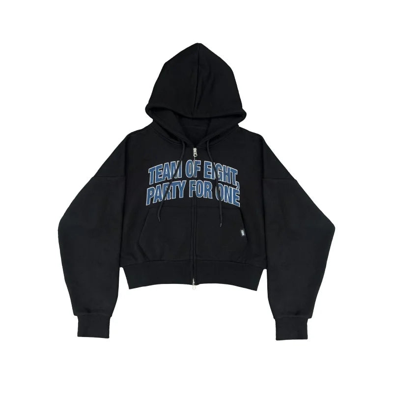 ATEEZ 8ROOM Official Merchandise - Crop Zip Up Hoodie – Choice ATEEZ 8ROOM Official Merchandise - Crop Zip Up Hoodie – Choice