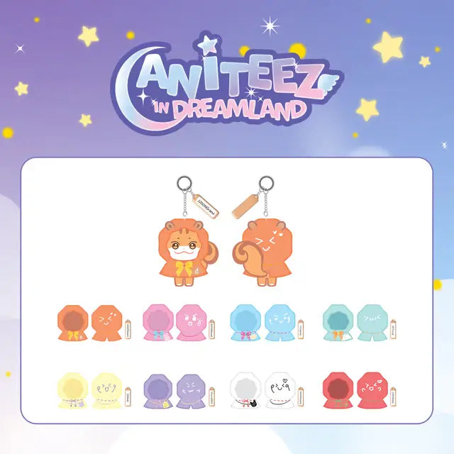ATEEZ X ANITEEZ IN DREAMLAND OFFICIAL MD MINI FACE KEYRING