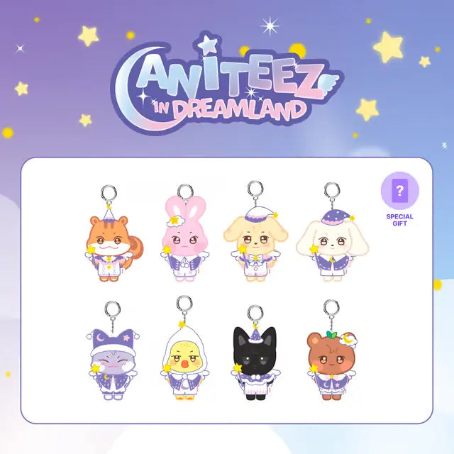 ATEEZ ANITEEZ In Dreamland Official Merchandise - Plush Keyring ATEEZ ANITEEZ In Dreamland Official Merchandise - Plush Keyring