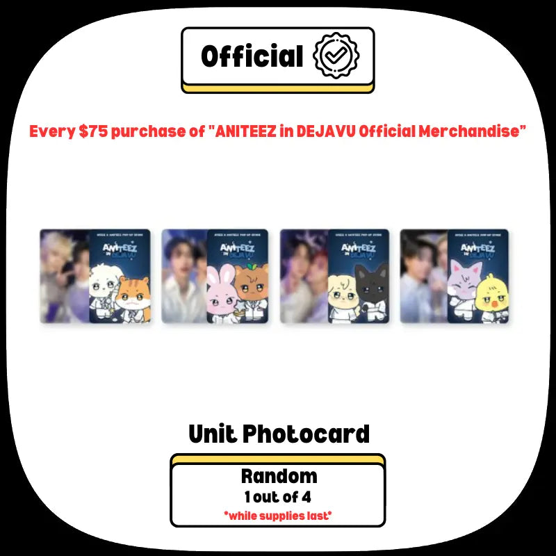 Pre-Order] ATEEZ ANITEEZ in DEJAVU Official Merchandise - Random