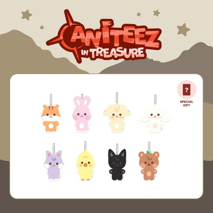 ATEEZ　ANITEEZ　ユノ＆ミンギ　flat-fur plush ATEEZ ANITEEZ in Treasure Official Merchandise - Flat-Fur