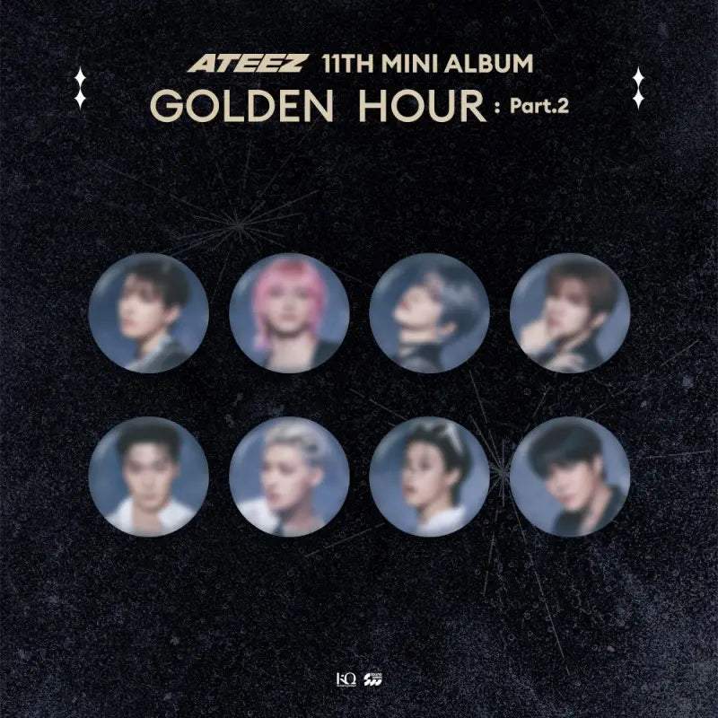 ATEEZ GOLDEN HOUR : Part.2 Official Merchandise - Random Can Badge