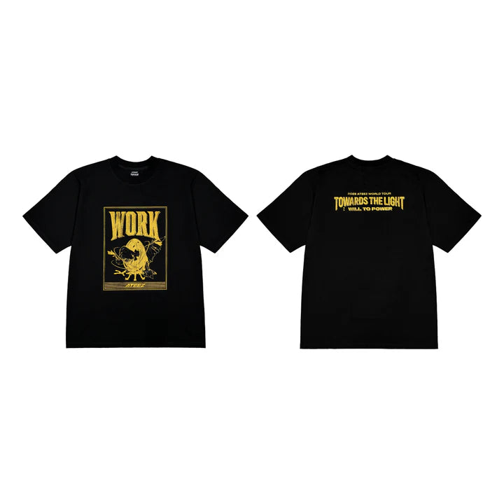 ATEEZ Towards the Light : Will to Power in Europe Official Merchandise - Short Sleeve T-Shirt