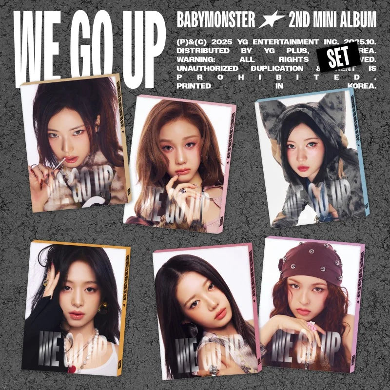 BABYMONSTER 新品未開封アルバム 6枚 WE GO UP BABYMONSTER 2nd Mini Album - WE GO UP (Pattern Ver