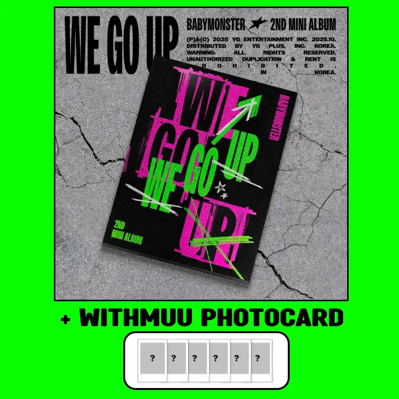 BABYMONSTER 2nd Mini Album - WE GO UP (Up Ver.) + WITHMUU