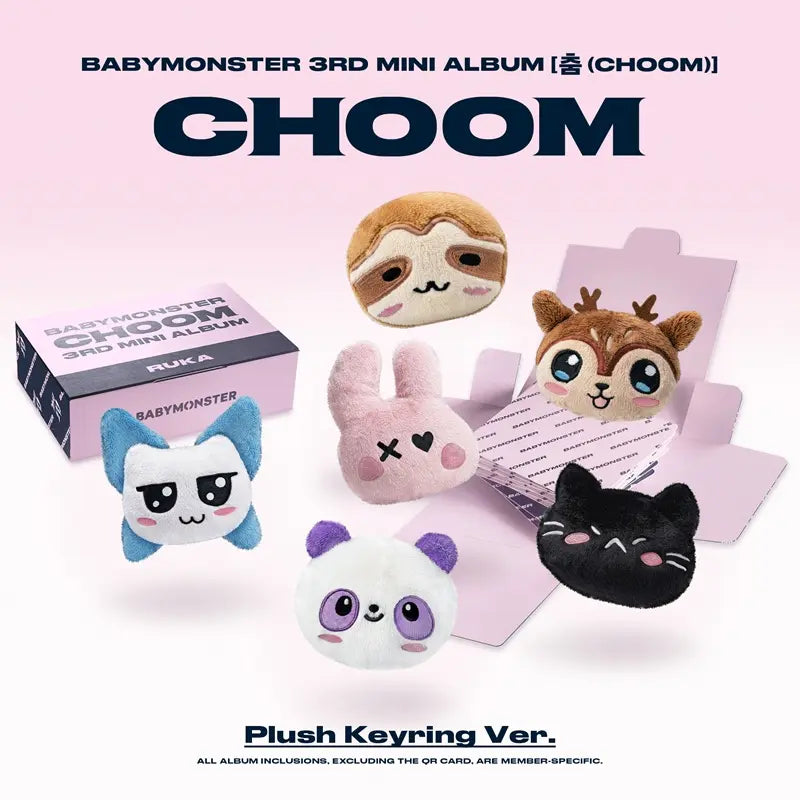 Pre-Order] BABYMONSTER 3rd Mini Album - CHOOM (Plush Keyring