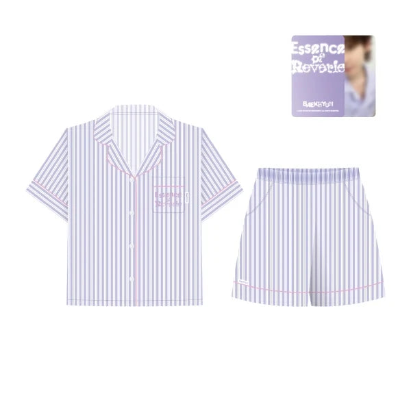 アイドルグッズ EXO - BAEKHYUN X SPAO PAJAMAS TEO-LAE-GI BAEKHYUN EXO TEOLAEGI SPAO GOODS LONG SLEEVE PAJAMA SET