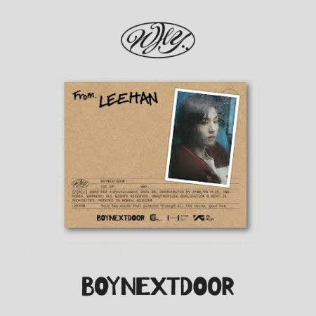 BOYNEXTDOOR 1st EP Album - WHY.. (Letter Ver.)