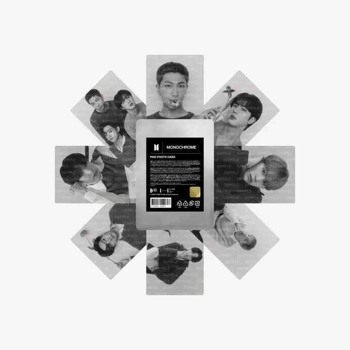 BTS Monochrome Official Merchandise - Mini Photocard – Choice Music LA BTS Monochrome Official Merchandise - Mini Photocard – Choice Music LA