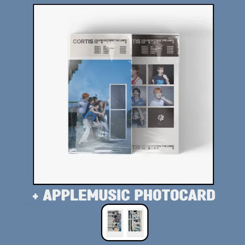 CORTIS 1st EP Album - COLOR OUTSIDE THE LINES (Weverse Album Ver.) + APPLEMUSIC Photocard