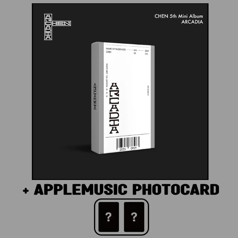 Chen 5th Mini Album - Arcadia (Kiwee Ver.) + APPLEMUSIC Photocard