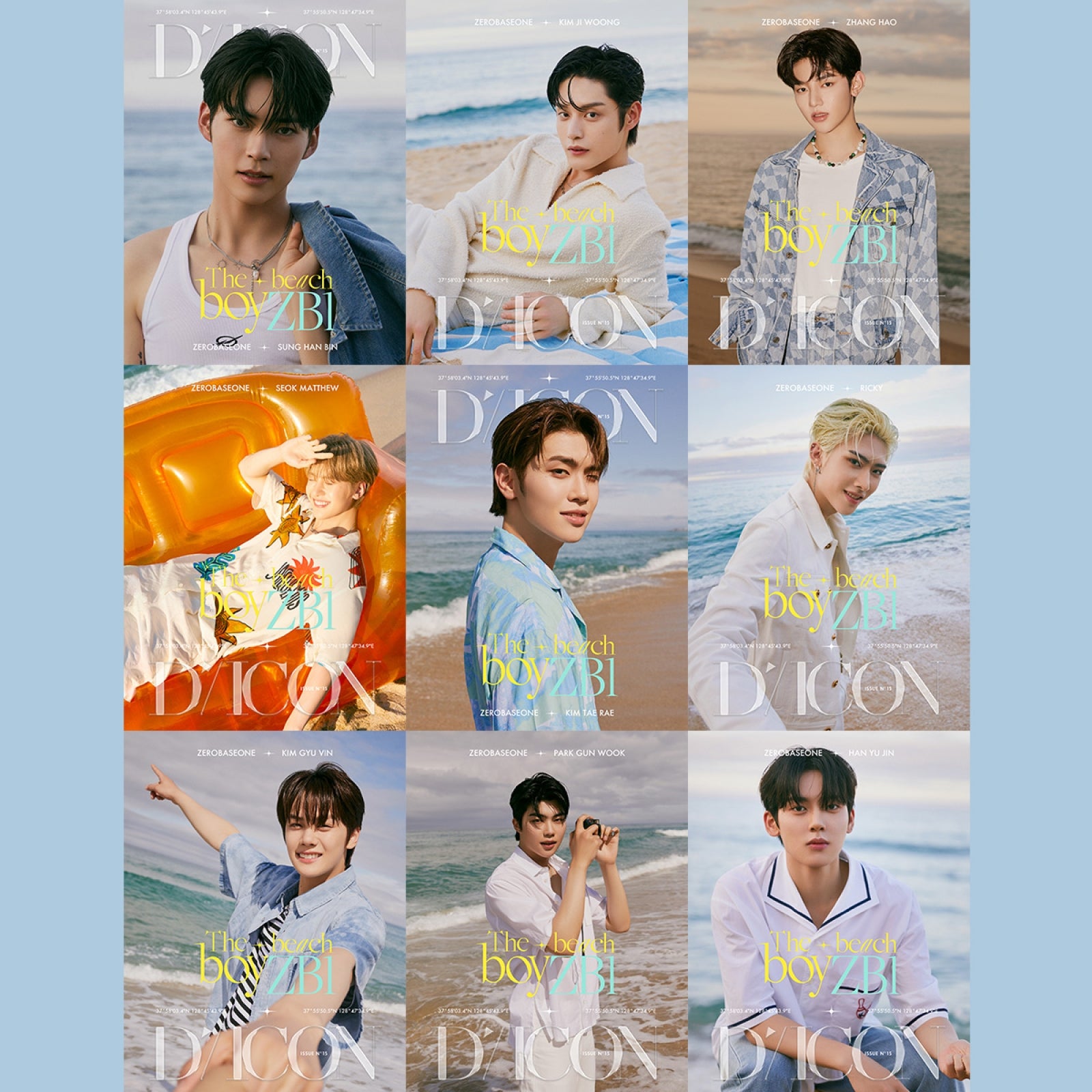 D-Icon Issue N°15 ZEROBASEONE : The beach boyZB1 (Member Ver.)