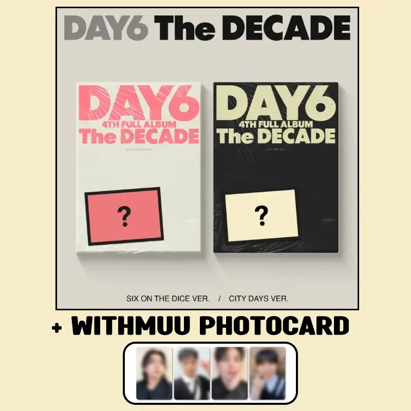 DAY6 4th Album - The DECADE + WITHMUU Photocard – Choice