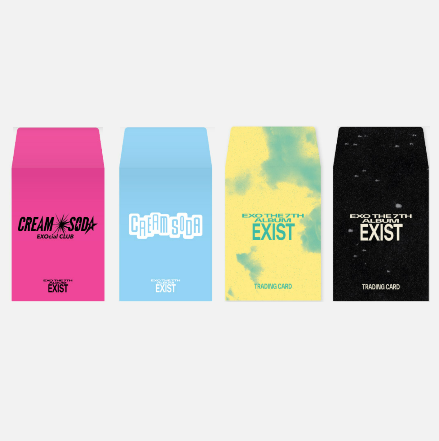 EXO EXOcial Club Cream Soda Official Merchandise - Random Trading Card Set
