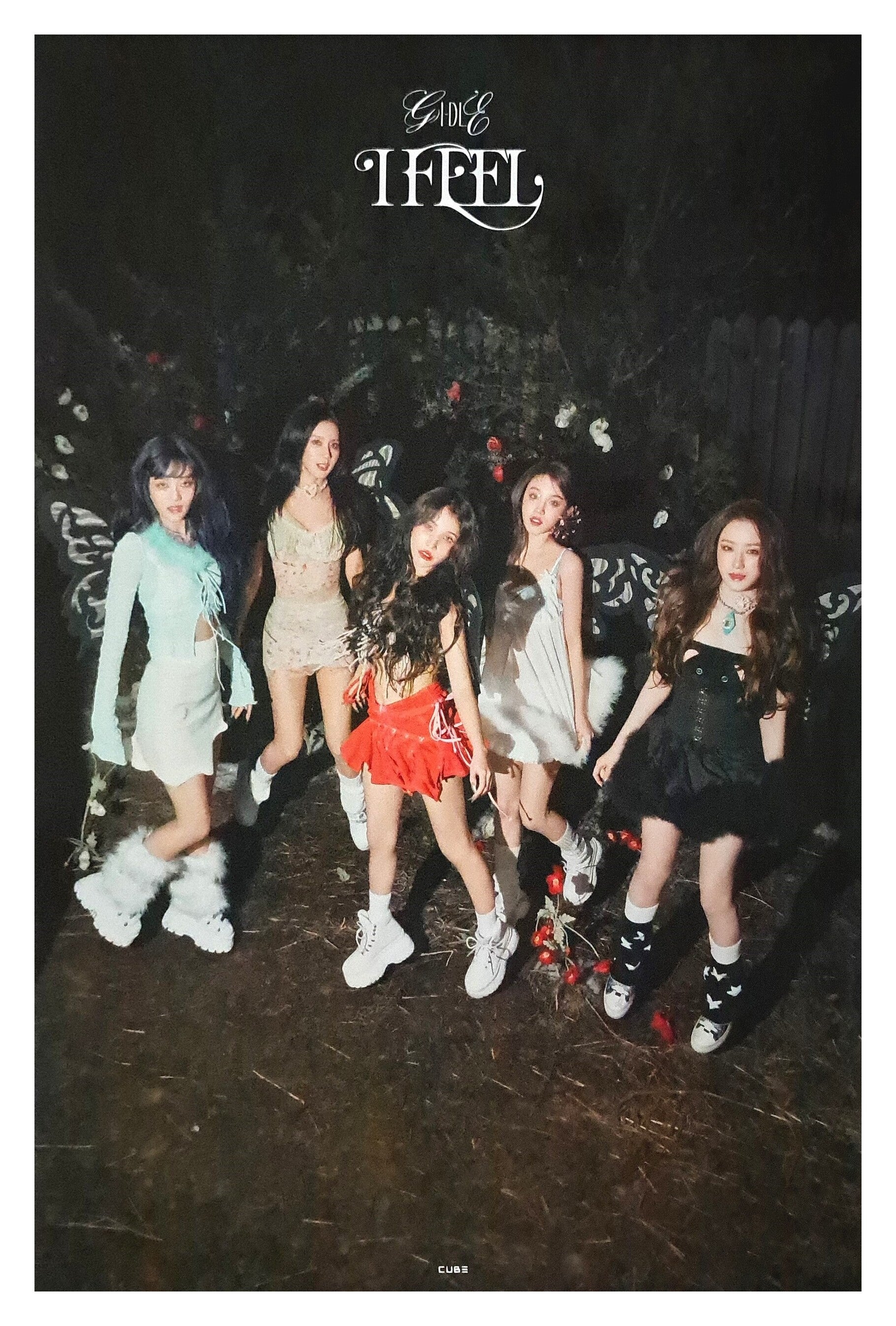 (G)I-DLE 6th Mini Album I Feel Official Poster - Photo Concept Butterfly