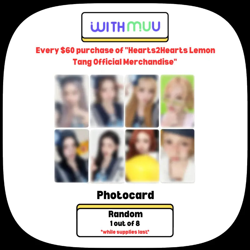 Pre-Order] Hearts2Hearts Lemon Tang Official Merchandise - Peek-Up