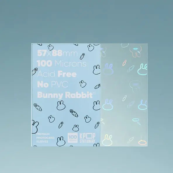 Holographic Bunny Sleeves, 57 x 88 mm – Choice Music LA