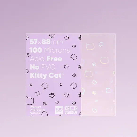 Holographic Kitty Sleeves, 57 x 88 mm – Choice Music LA
