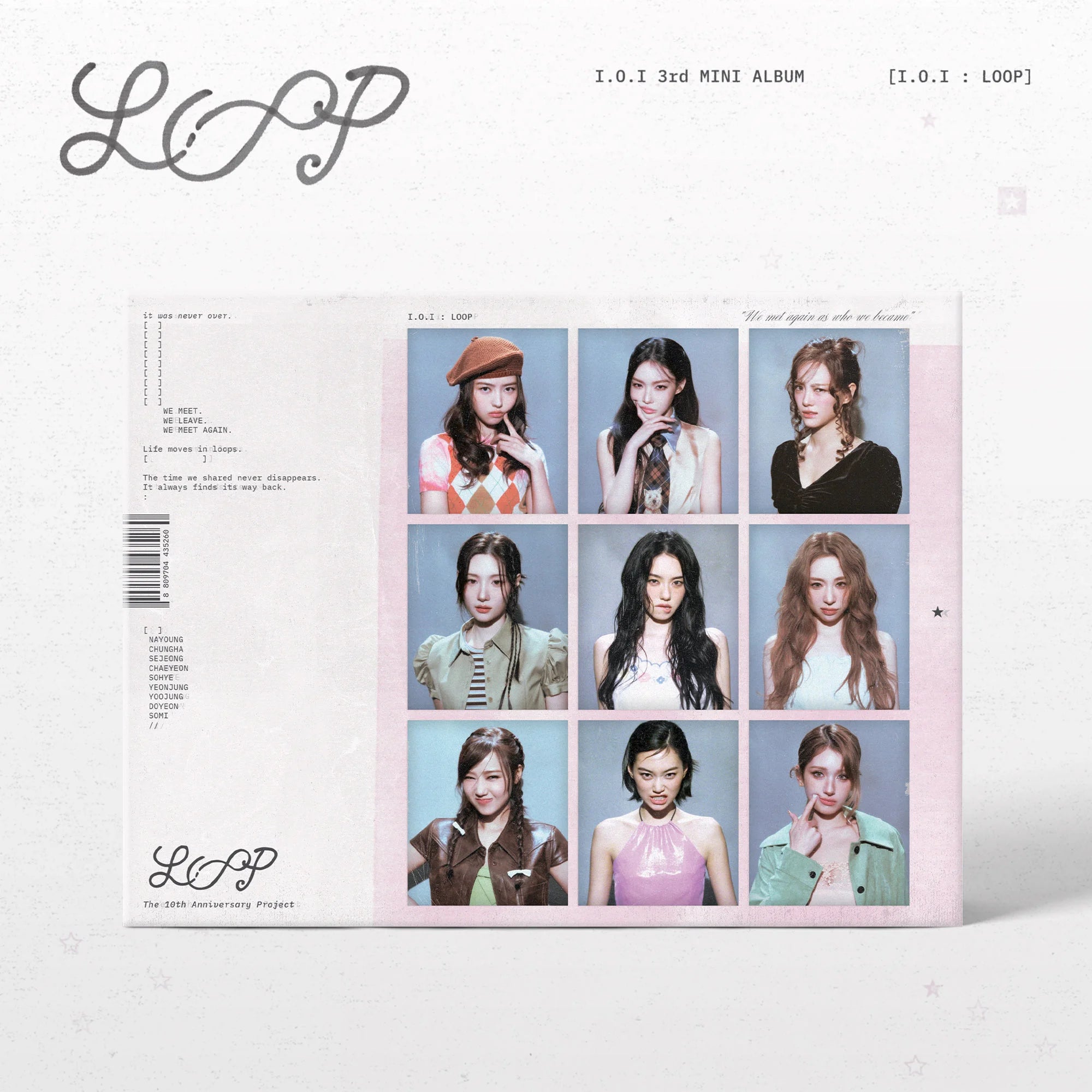 I.O.I 3rd Mini Album - LOOP + APPLEMUSIC Lucky Draw Photocard
