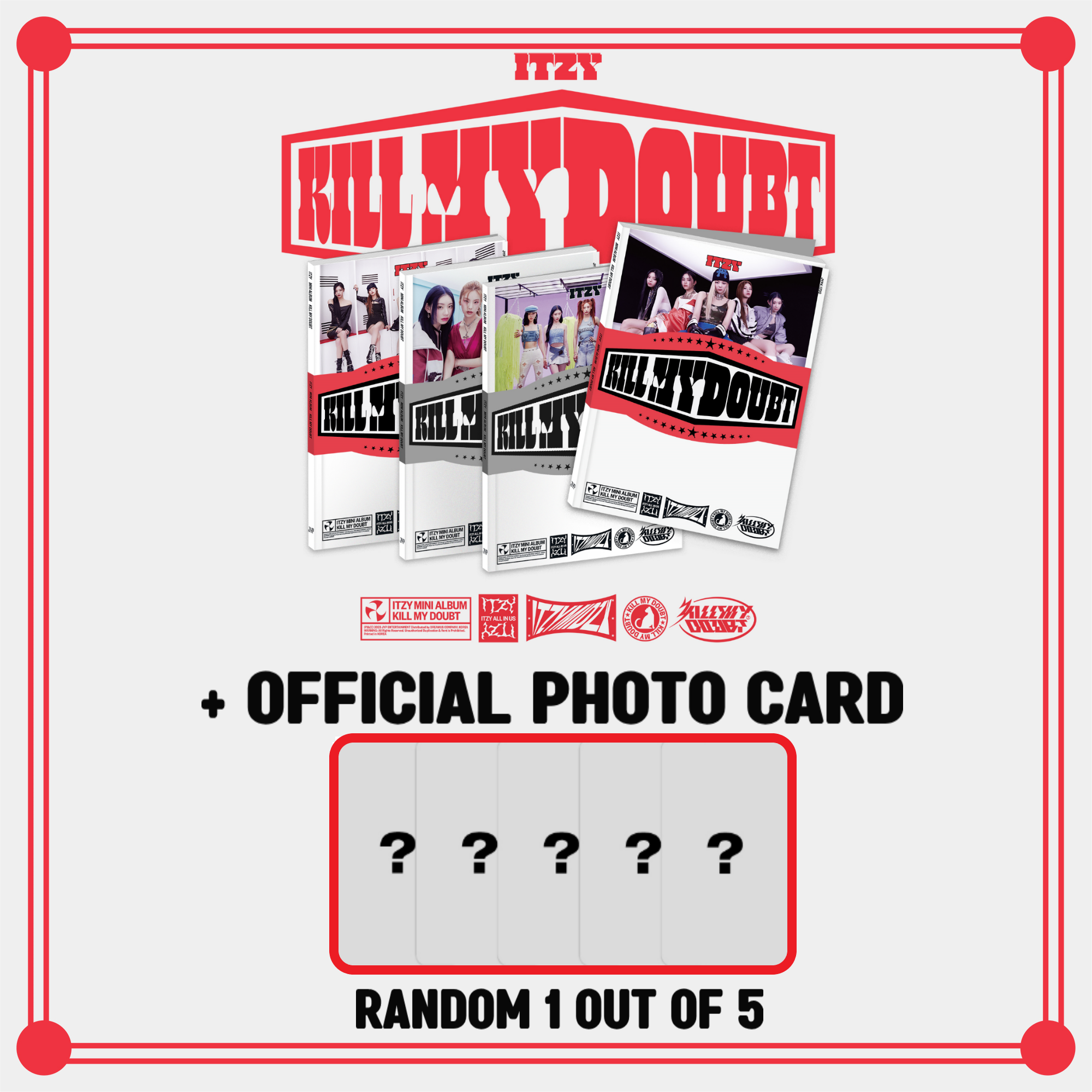 ITZY Album - Kill My Doubt (Standard) + Photocard