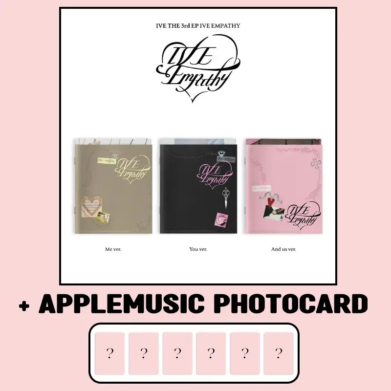 IVE 3rd EP - IVE EMPATHY + APPLEMUSIC Photocard – Choice Music LA IVE 3rd EP - IVE EMPATHY + APPLEMUSIC Photocard – Choice Music LA