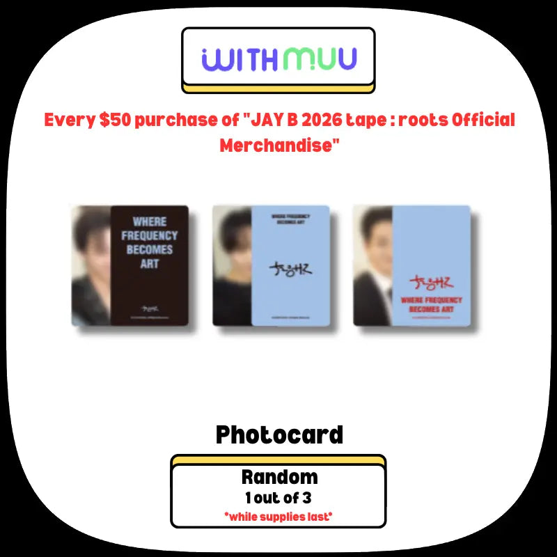 JAY B 2026 tape : roots Official Merchandise - Photocard Set