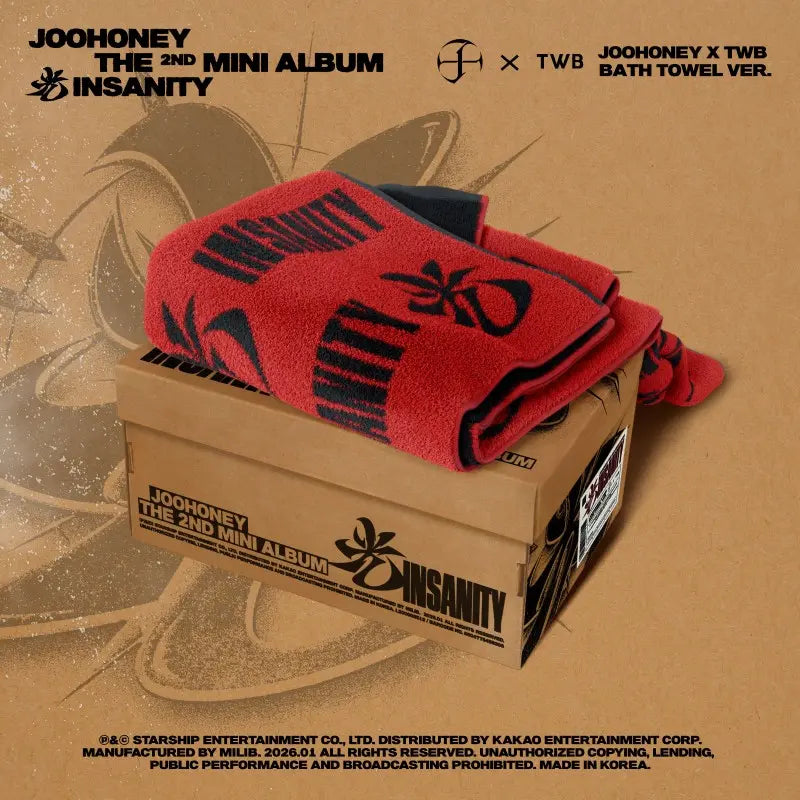 Joohoney 2nd Mini Album - 光 (Insanity) (Joohoney x TWB Bath Towel
