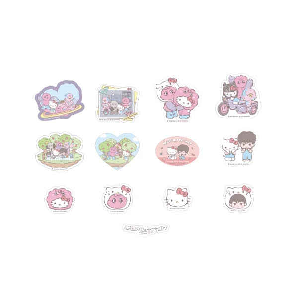 KEY x HELLO KITTY Pop-Up Store Official Merchandise - Removeable Sticker Set