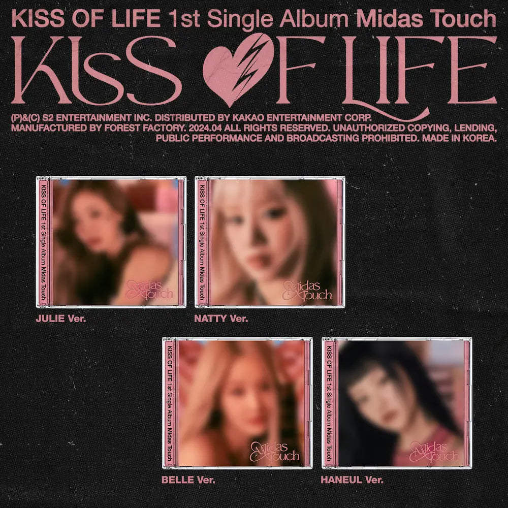 KISS OF LIFE 1st Single Album - Midas Touch (Jewel Case Ver.)