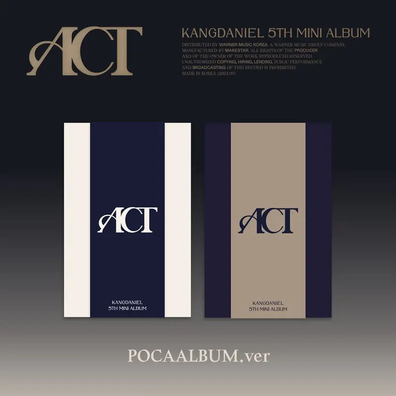 カン・ダニエル(KANG DANIEL) ー Act （ 5th Mini Album ） A 版