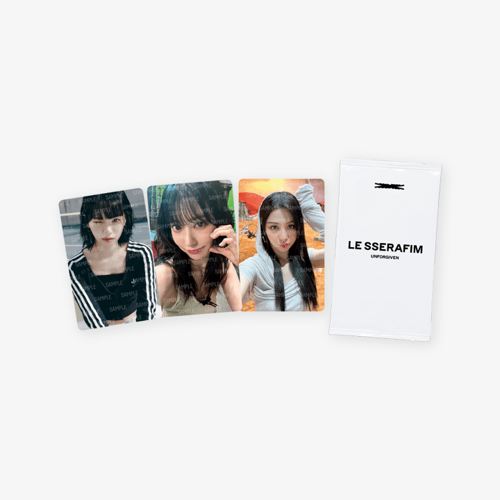 LE SSERAFIM UNFORGIVEN JAPAN Official Merchandise - Photocard Set LE SSERAFIM UNFORGIVEN JAPAN Official Merchandise - Photocard Set