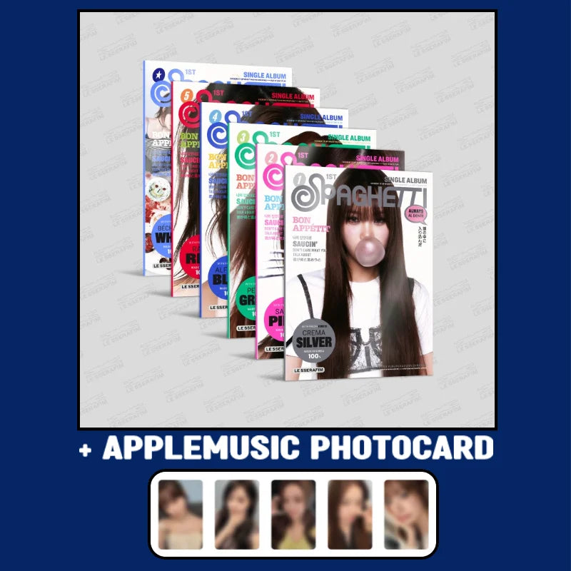 LE SSERAFIM 1st Single Album - SPAGHETTI (Compact Ver.) +