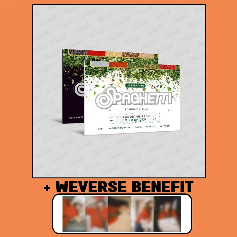 LE SSERAFIM 1st Single Album - SPAGHETTI (Weverse Albums Ver.) +