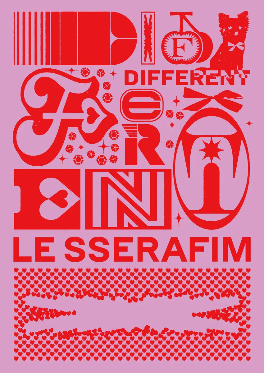 LE SSERAFIM日本4thシングル　DIFFERENT9形態 ルセラユニバ Le Sserafim 4th Japanese Single Album - DIFFERENT (NOSTALGIC