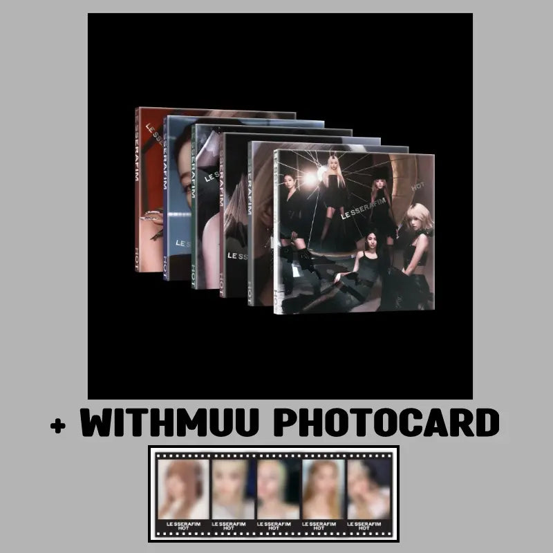Le Sserafim 5th Mini Album - HOT (Compact Ver.) + WITHMUU